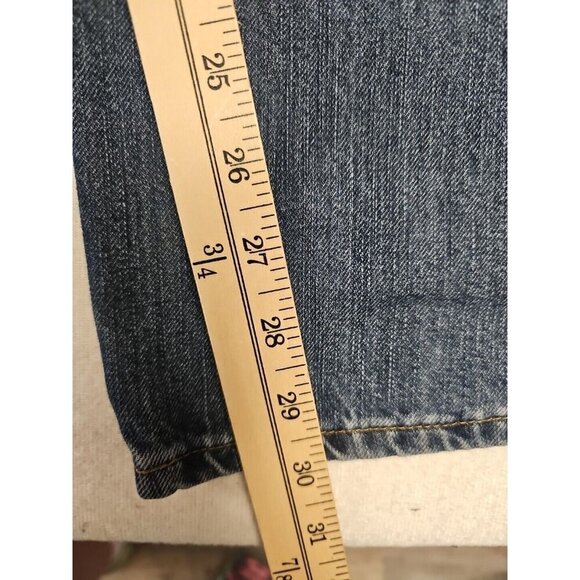 Carhartt Mens Relaxed Fit Work Jeans 100% Cotton Denim Jeans 38x32 (30) Distress - Picture 2 of 6